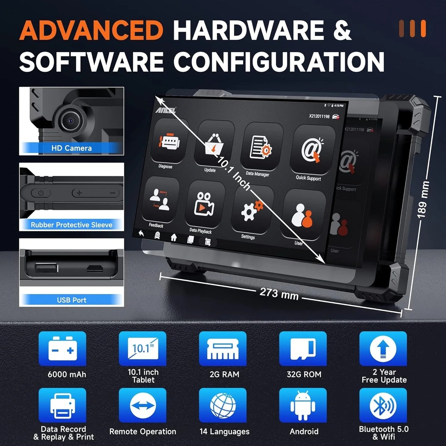 Heavy Duty Truck Diagnostic Tool Full System DPF ABS ECU Reset Scanner